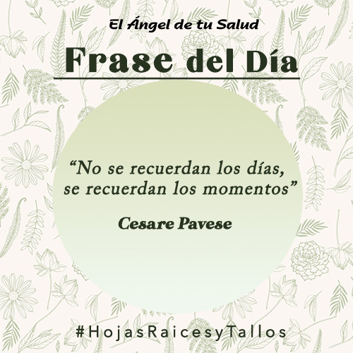 No se recuerdan los días, se recuerdan los momentos”- Cesare Pavese