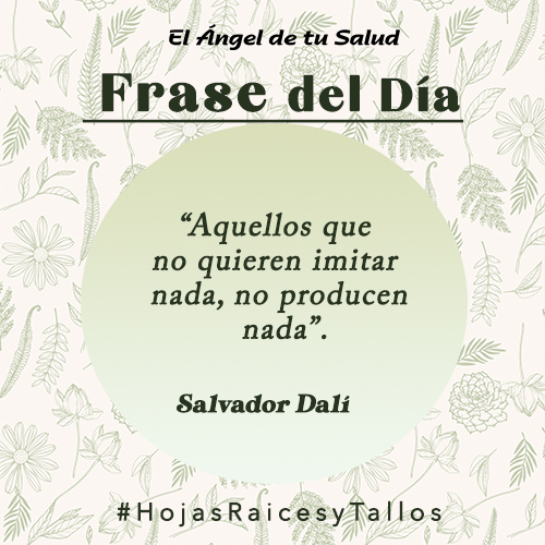 “Aquellos que no quieren imitar nada, no producen nada” - Salvador Dalí