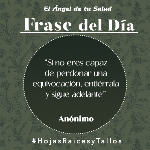 «Si no eres capaz de perdonar una equivocación, entiérrala y sigue adelante» — Anónimo.  