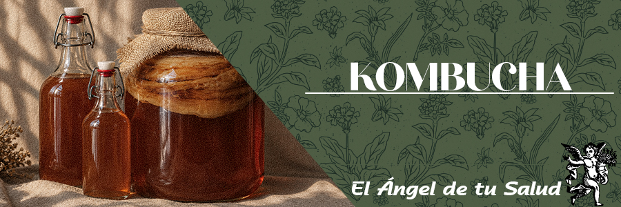 Kombucha es una colonia viva de hongos y bacterias que incluye por lo menos tres microorganismos: la bacteria del ácido acético y dos levaduras, lo que da como resultado una placa zoogloeal. 